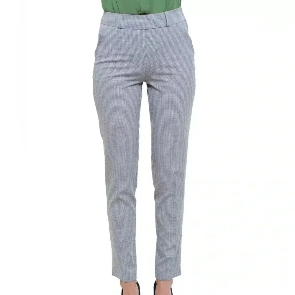 H&M Skinny Fit Crop Slacks - Regular Waist - Ankle Length - light gray